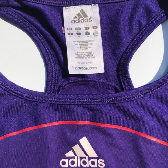 ADIDAS CLIMA COOL FORMATION PURPLE WORKOUT TOP - Picture 2 of 4